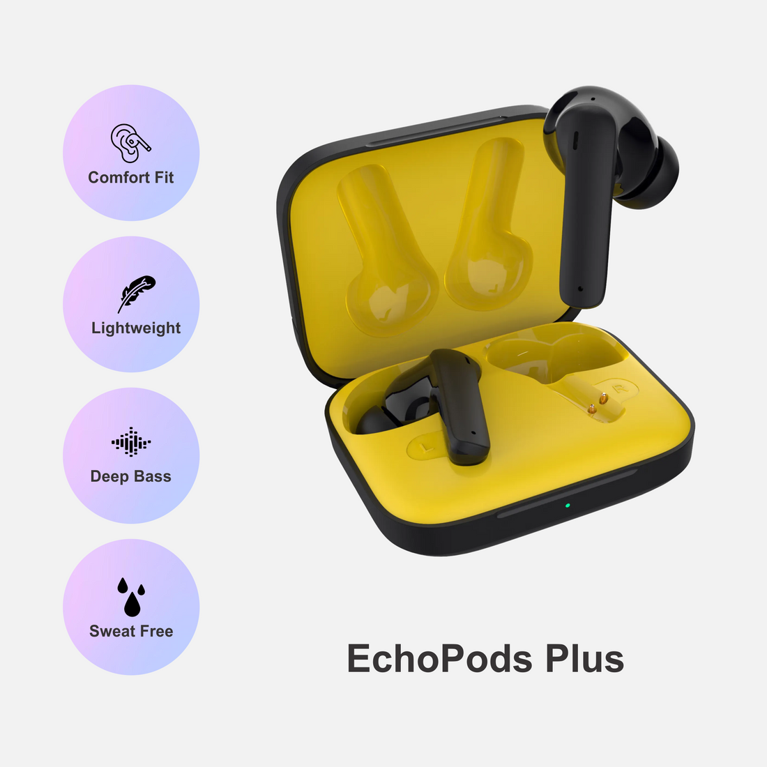 Zusix EchoPods Plus with 40 Hours Music Time True Wireless Bluetooth
