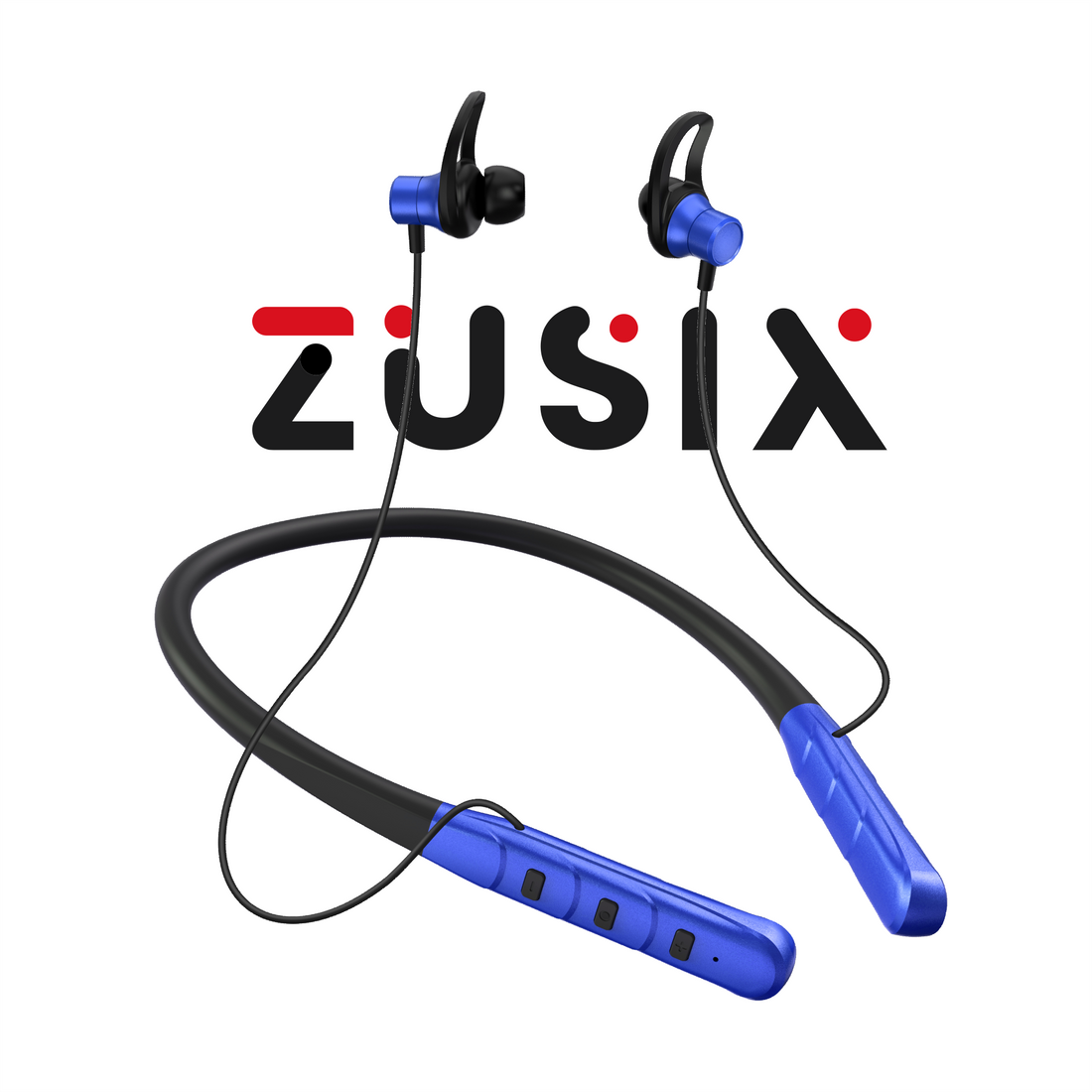 Zusix Bravo 120 with 18 Hours Music Time In-Ear Wireless Neckband v5.3 Bluetooth Headset