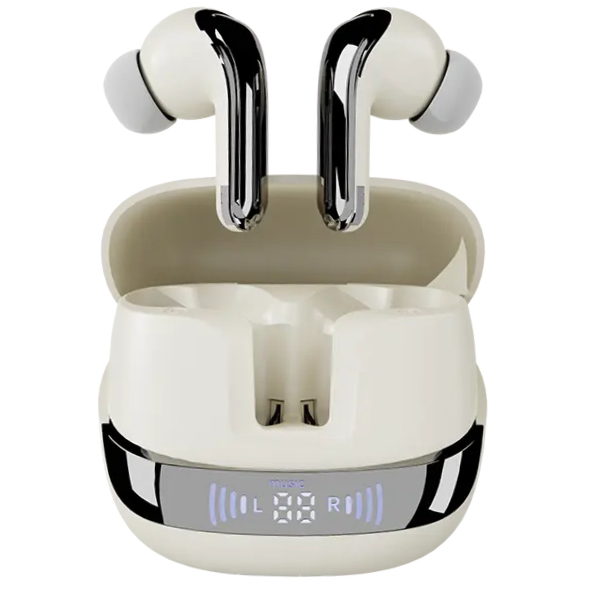 Zusix TWS Earbuds with 70H Playtime, Quad Mics with ENC+ANC Bluetooth