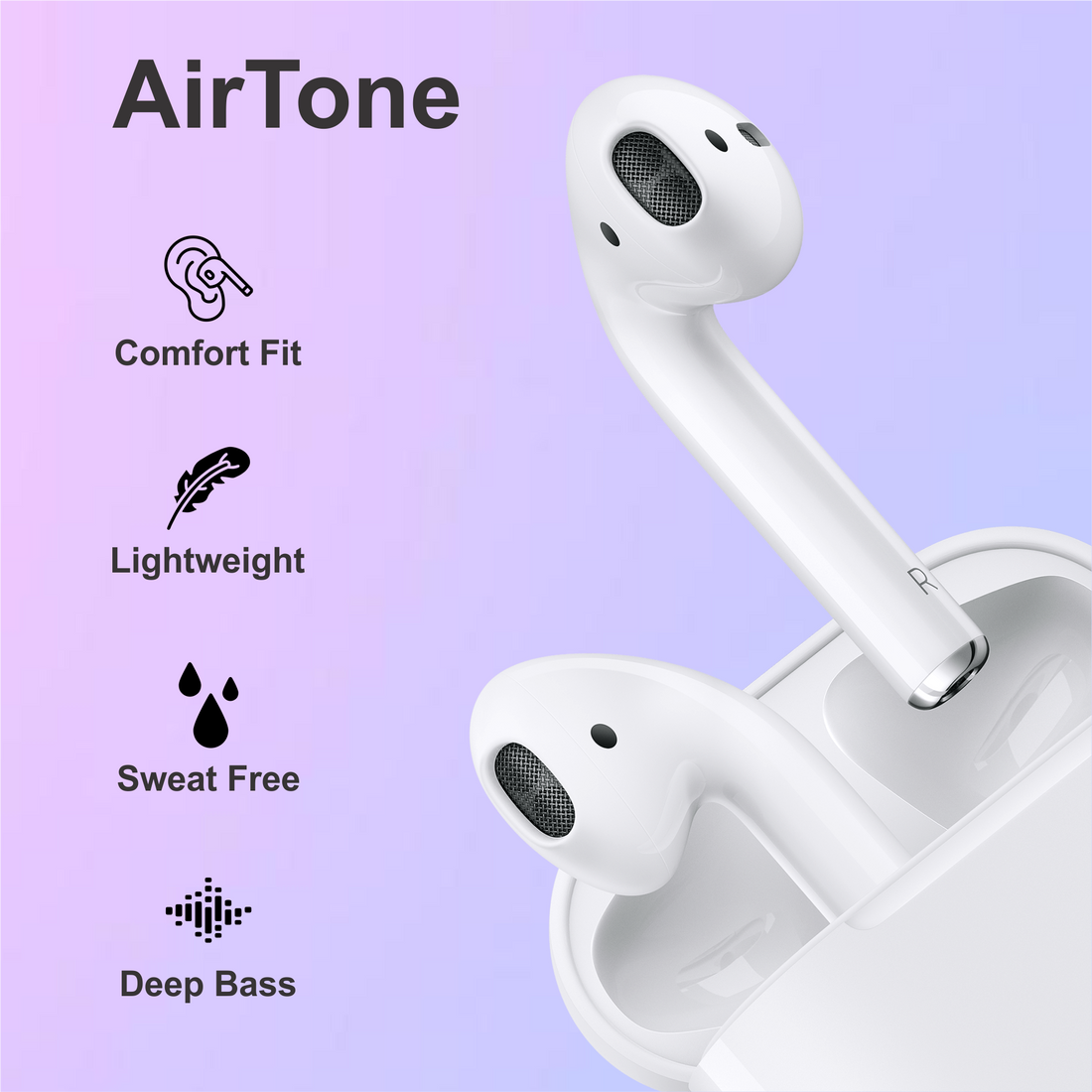 Zusix AirTone with 40 Hours Music Time True Wireless Bluetooth