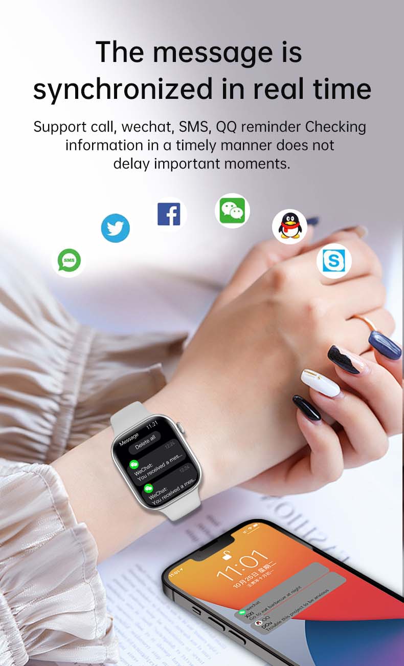 Zusix S9 Pro Smart Watch with Bluetooth Calling, AI Voice Assistance, 100 Sports Modes IP67 Rating, 240*296 Pixel High Resolution