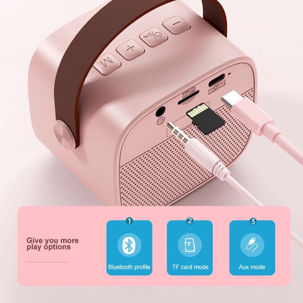 Zusix Karaoke Bluetooth Wireless Speaker with Mic 6W Bluetooth Speaker