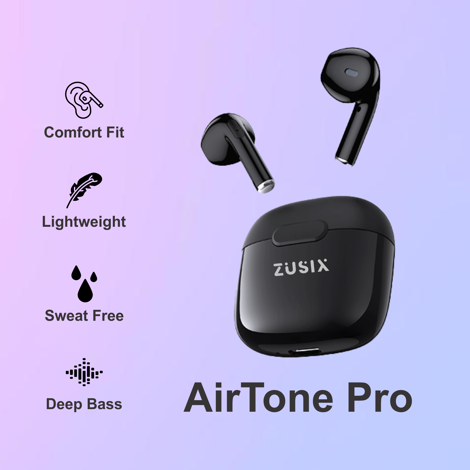Zusix AirTone Mini with 30 Hours Music Time True Wireless Bluetooth