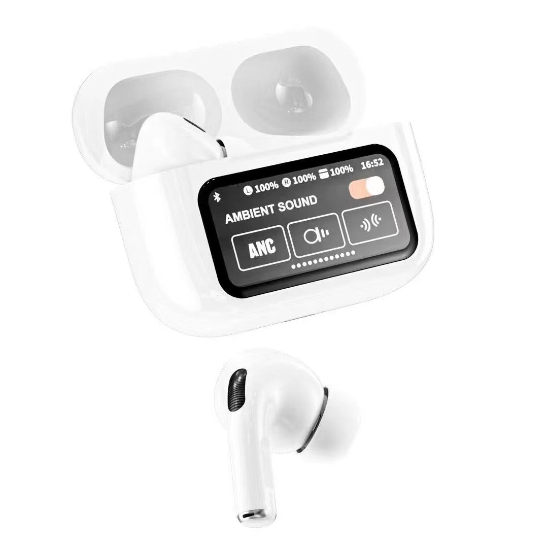 Zusix Touch Fusion 100 Screen TWS Bluetooth Earbuds with 32 db ANC+ENC and On Case Display