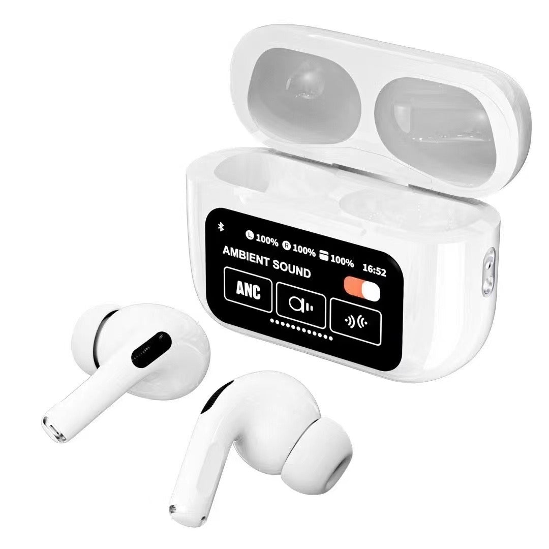 Zusix Touch Fusion 100 Screen TWS Bluetooth Earbuds with 32 db ANC+ENC and On Case Display