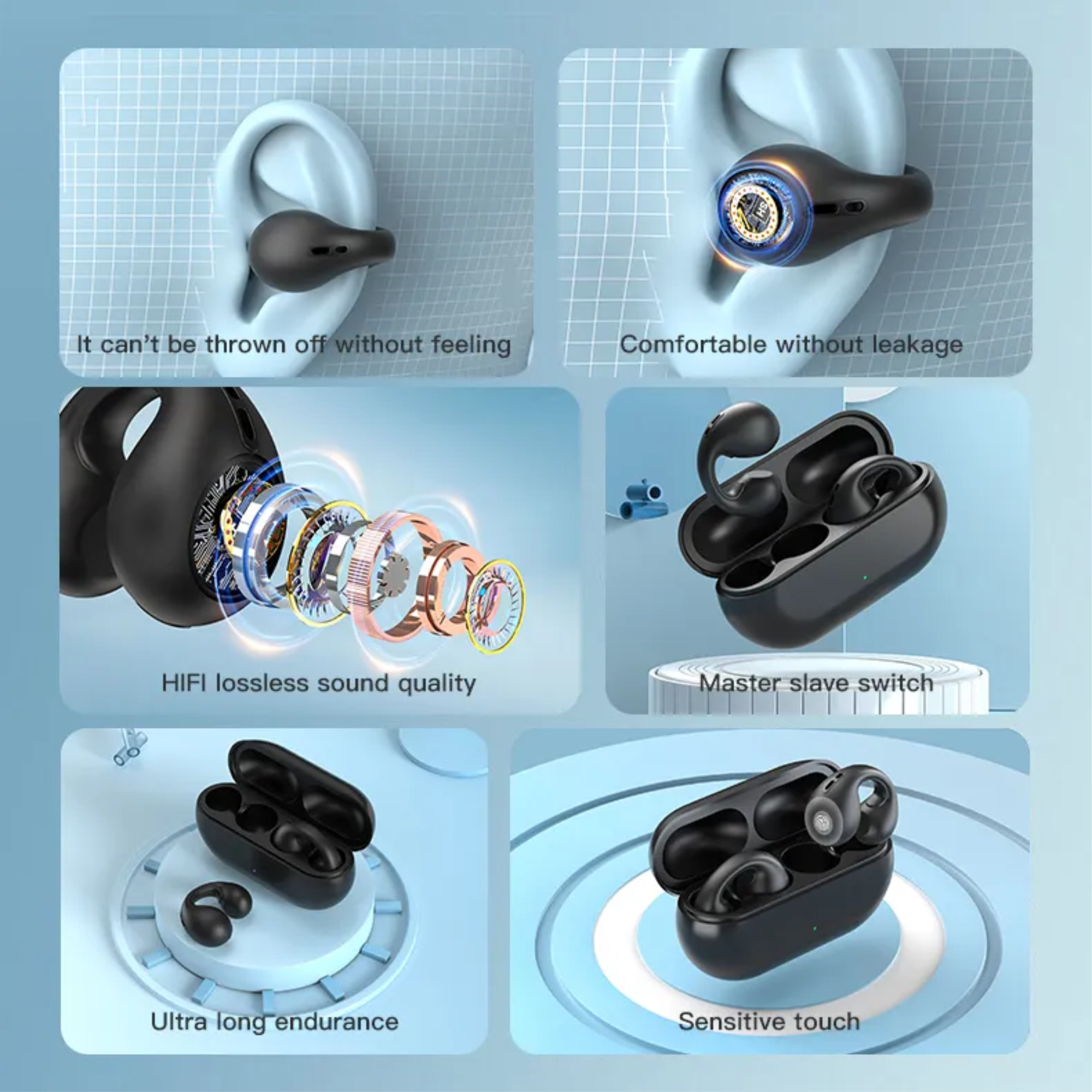 Zusix EchoPods 375 with 40 Hours Music Time True Wireless Bluetooth