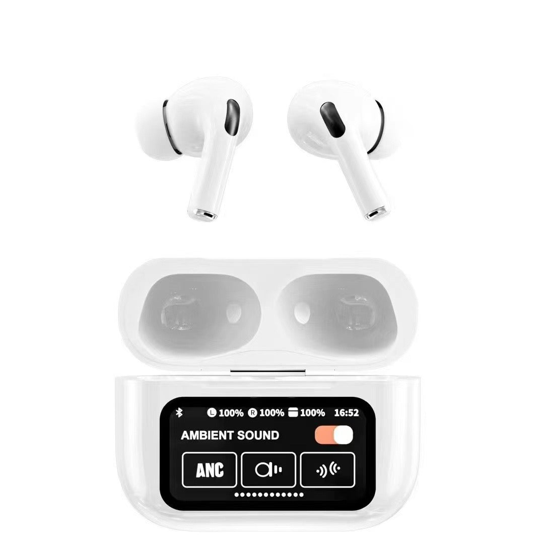 Zusix Touch Fusion 100 Screen TWS Bluetooth Earbuds with 32 db ANC+ENC and On Case Display
