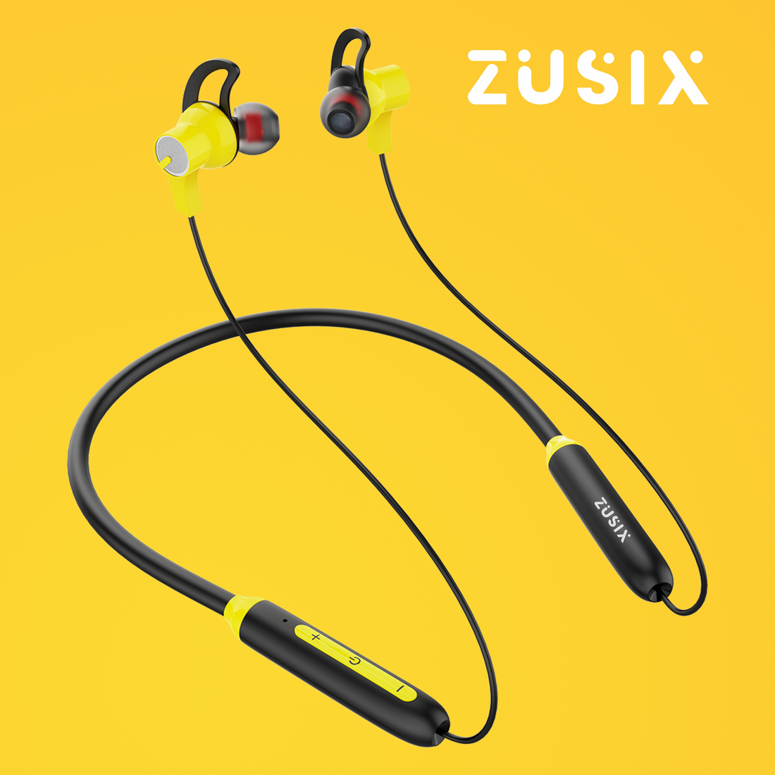 Zusix Bravo 90 with 18 Hours Music Time In-Ear Wireless Neckband v5.3 Bluetooth Headset