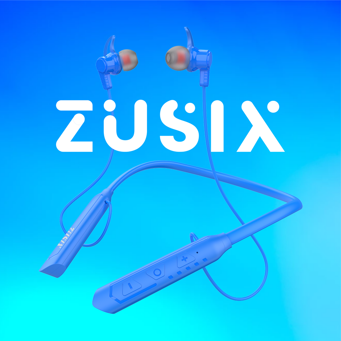 Zusix Storm 360 with 20 Hours Music Time In-Ear Wireless Neckband v5.3 Bluetooth Headset