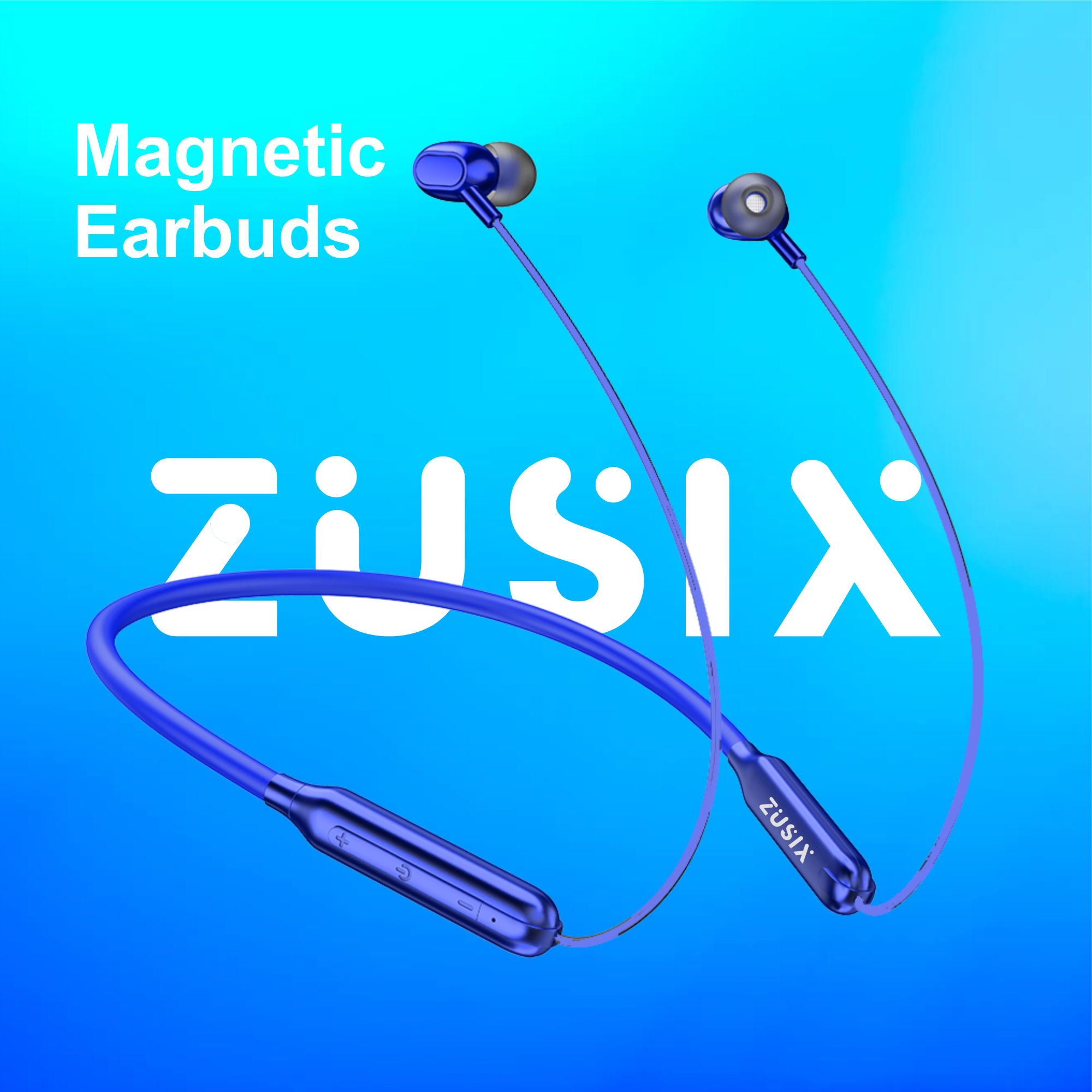 Zusix Storm 440 with 18 Hours Music Time In-Ear Wireless Neckband v5.3 Bluetooth Headset